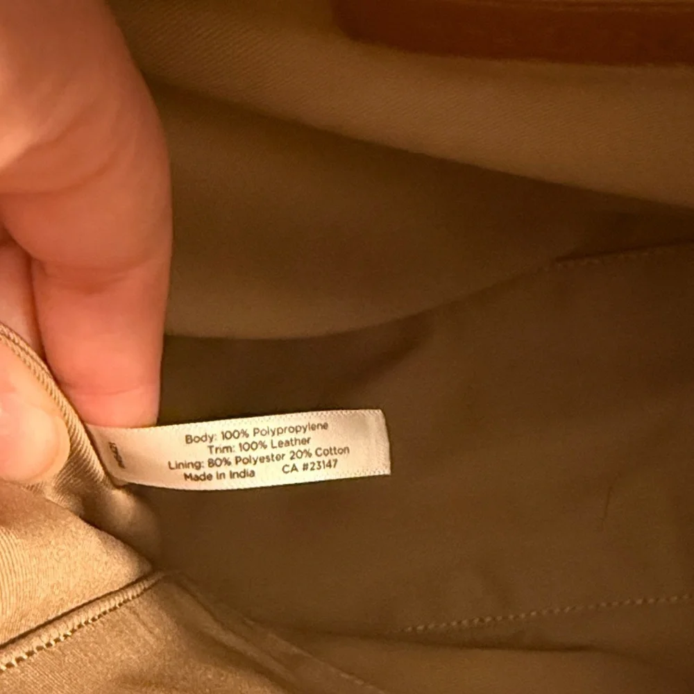 NWT TALBOTS Brown and Cream Tote Bag